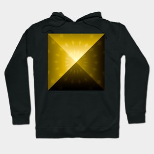 Sacred Geometry 3D Gold Pyramids Hoodie